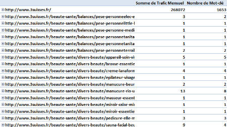 Le tableau dynamique finalisé