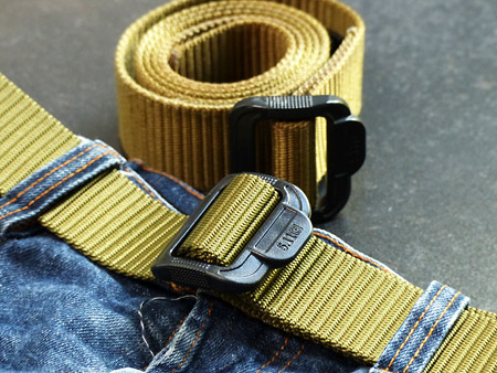 Ceinture tactique double usage 5.11 tdu 1.5 coyote / noir, tdu vert / noir