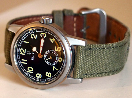 Réédition montre militaire 2ème guerre mondiale Bulova 96a102