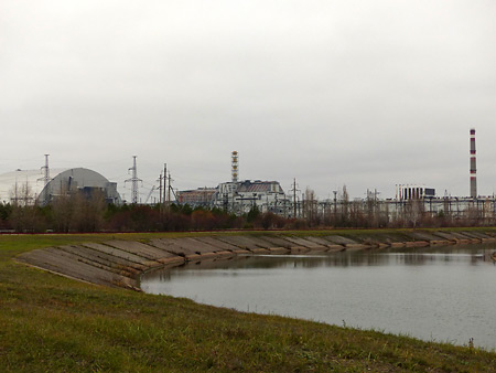 Vue d'ensemble centrale nucléaire de chernobyl