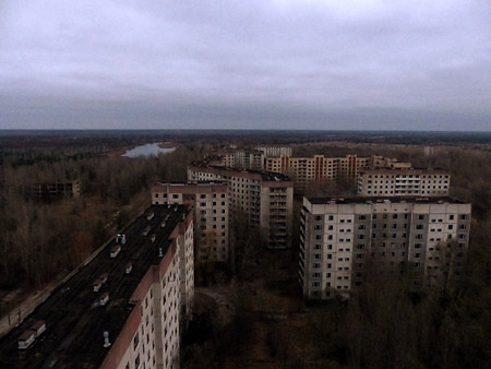 Vue de haut Pripyat